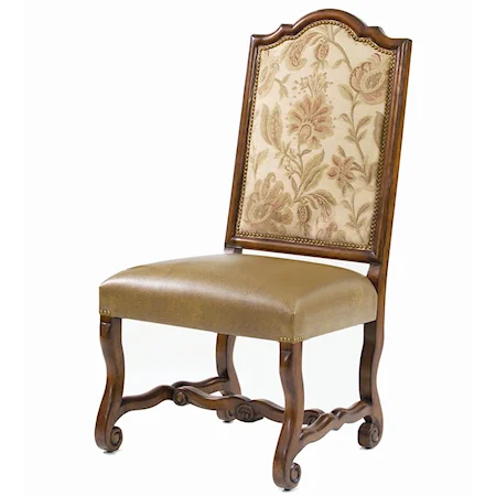 Darton's Way Side Chair with Curved Legs